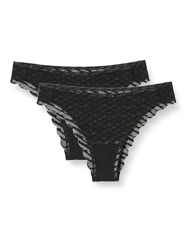 sloggi Mujer Zero Lacy H Tiny Tanga 2P, Negro - Amazon Espagne à 9.45€