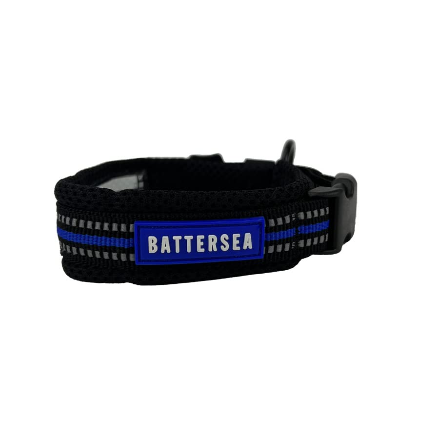 Battersea Reflective Dog Collar Blue S - Animalerie en promo à 4.50€
