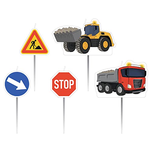 amscan 5 Candles Construction Part en promo sur Amazon