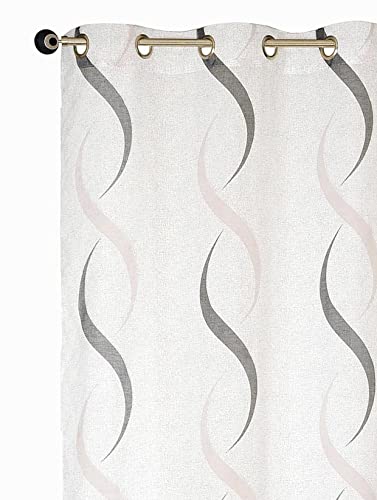 Atout Ciel Rideau Voilage imprimé à œillets 140x240cm prêt... - Auto & Motorcycle Amazon France à 14.81€