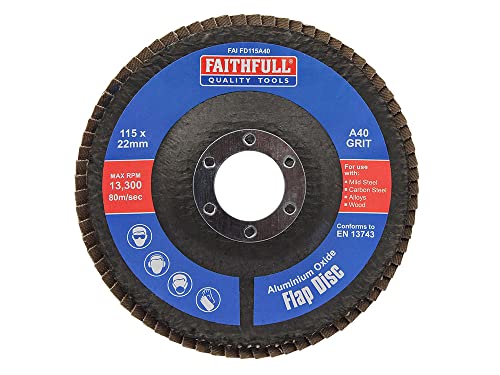 Faithfull Sanding Flap Disk Amuninium Oxide 40 Grit... - Bricolage & Outils Amazon Royaume-Uni à 2.65€