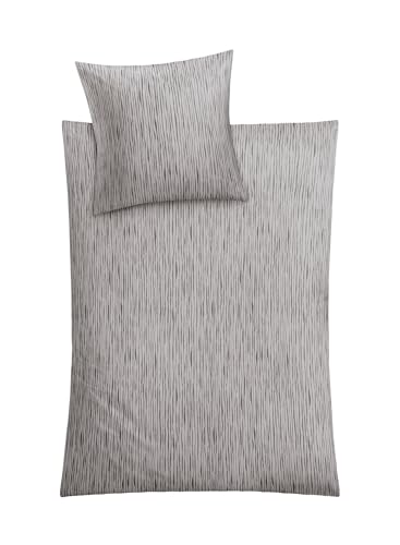 Kleine Wolke Mino Parure de lit en Coton Gris argenté 155 x... - Home & Kitchen Amazon France à 46.30€