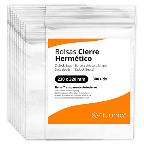 Luftdichte Beutel aus Kunststoff, transparent, ideal zum... - Home & Kitchen Amazon Germany à 17.95€