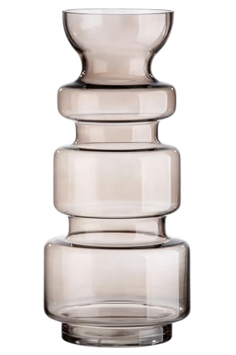 GILDE Decorative Large Glass Vase – Modern Flower Vase Made... - Maison & Cuisine en promo à 30.39€