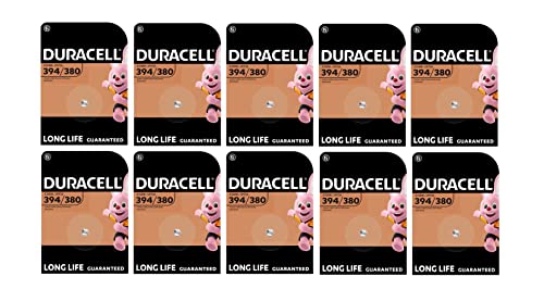 10 x Duracell 394/380 SR936 avec oxyde d'argent (10... - Sports & Fitness Amazon France à 2.40€
