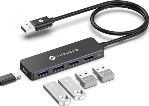 NOVOO 4 porte Data Hub USB C a USB 3.0 5Gbps Adattatore USB... - High-Tech & Électronique Amazon Italie à 11.08€