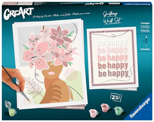 Ravensburger – CreArt – Kit Complet 2 peintures – Flowers... - Jouets & Jeux en promo à 18.16€