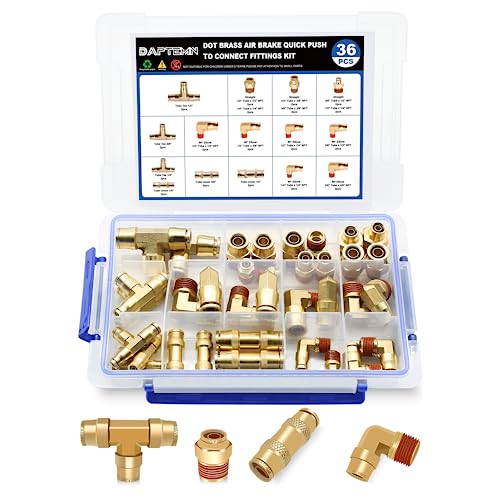 Daptemn Kit assortito di raccordi per tubi freno ad aria in... - Sports & Fitness Amazon Italie à 82.40€