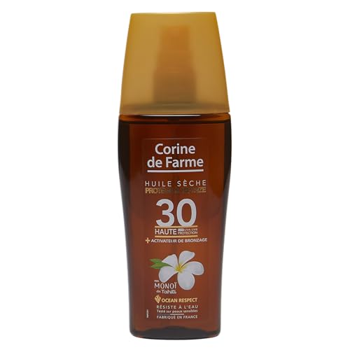 Corine de Farme - Protective Dry Oil SPF30 – UVA UVB Sun... - Beauty & Fragrances Amazon Germany à 6.93€