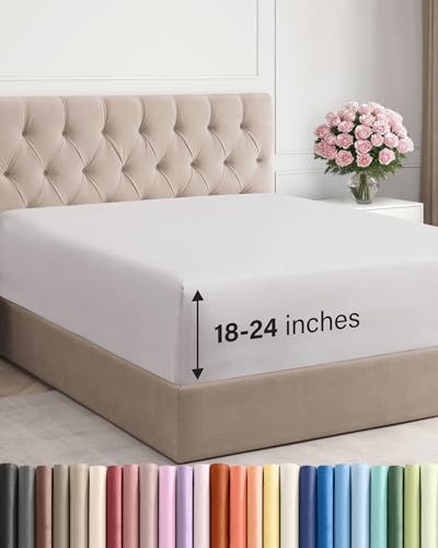 Drap-housse à bonnet très profond pour matelas de 45,7 à 61... - Maison & Cuisine Amazon France à 32.50€