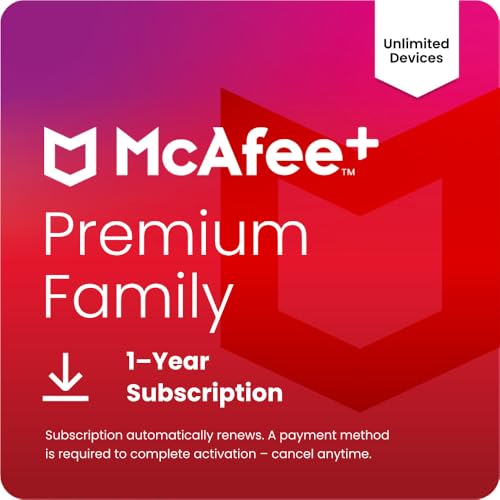 McAfee+ Premium Family Unlimited Devices Antivirus, VPN... - High-Tech & Électronique Amazon Royaume-Uni à 29.99€