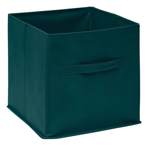 5five - panier tissu 31x31cm mix n modul bleu pétrole - Maison & Cuisine Amazon France à 4.90€