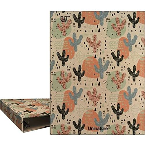 Unipapel Carpeta de Anillas Uninature Cactus A5 (4 Unidades) - Fournitures Bureau en promo à 11.03€