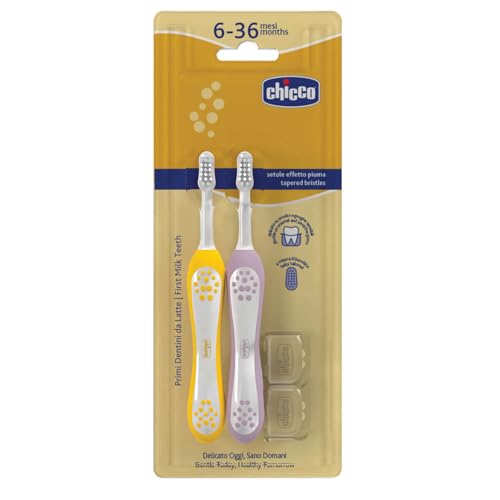 Chicco Set 2 Spazzolini da Denti per Bambini, Con Testina... - Jouets & Jeux Amazon Italie à 2.99€