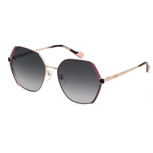 Yalea Occhiali da sole donna, Rose Gold With Semi Matt... - Réduction -78% à 19.29€