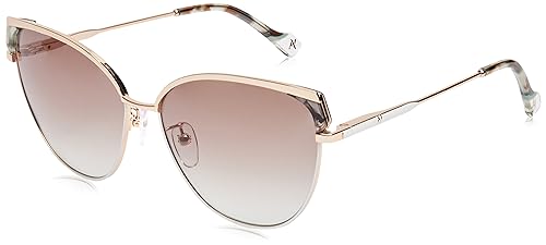 Yalea, Gafas SOL, SYA083, SHINY ROSE GOLD WITH WHITE PARTS - Amazon Spain à 26.32€