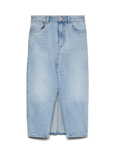 VERO MODA Falda Vaquera de Mezclilla hasta la Pantorrilla... - Maison & Cuisine en promo à 22.57€