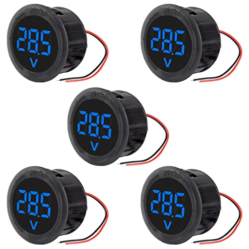 DWEII 5PCS DC 4-100V LED Digital Display Circular Two-Wire... - Maison & Cuisine Amazon Royaume-Uni à 26.82€