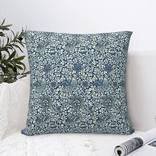 Dripglw William Indigo Blue and White 18 Morris Throw... - Maison & Cuisine Amazon Royaume-Uni à 1.23€