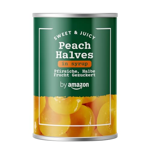 by Amazon Pfirsiche, Halbe Frucht Gezuckert, 411g - Épicerie Amazon Allemagne à 0.89€
