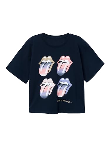 NAME IT Camiseta para niña The Rolling Stones, Azul Oscuro... - Bon plan à 7.69€