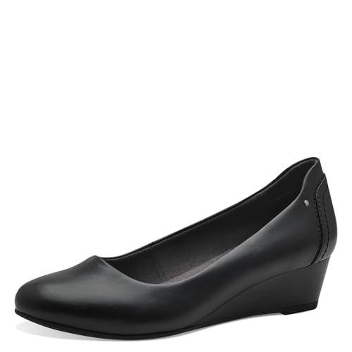 Jana Escarpins à Talon Compensé Vegan, Noir (Noir), 39 EU - Auto & Motorcycle Amazon France à 29.67€