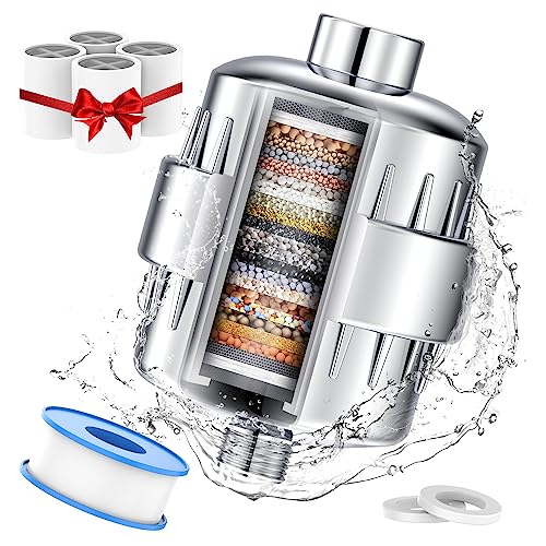 Shower Head Filter for Hard Water - 24 Stage Shower Filter... - Maison & Cuisine Amazon Royaume-Uni à 18.81€