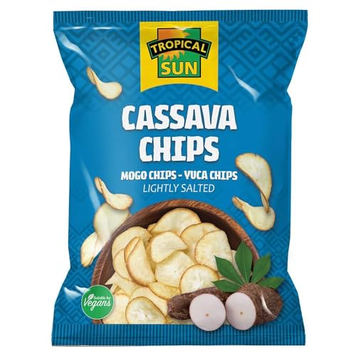 MASTropical Sun Cassava Chips Salted 80g Box of 12-Fd - Épicerie Amazon Royaume-Uni à 10.36€