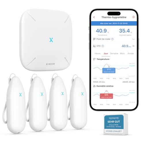 X-Sense Thermometre Interieur Connecté, WiFi Hygromètre... - Tech & Electronics Amazon France à 55.99€