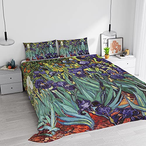 Italian Bed Linen Digital Print 100% Cotton Duvet Cover Set... - Réduction -74% à 14.89€