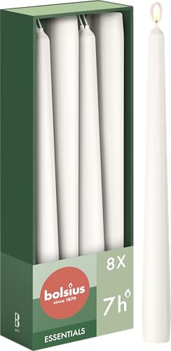 Bolsius - Velas cónicas – Blanco - 8 unidades – Velas... - Beauté & Parfums en promo à 5.99€