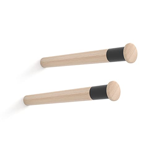 Amig Rei Wandhalter M390 Fahrrad Ø 3,8 x 39 cm Buchenholz... - Maison & Cuisine en promo à 16.76€