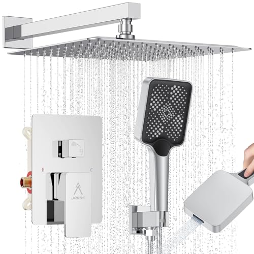 Shower System Modern Rain 12 inches Brass Shower Faucet Set... - Maison & Cuisine Amazon Royaume-Uni à 71.87€