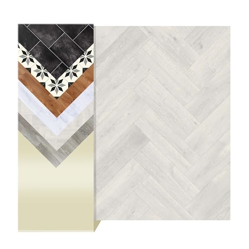Primaflor PVC Bodenbelag Meterware - TURIN, Fischgrät Weiß... - Maison & Cuisine Amazon Allemagne à 0.50€