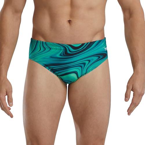 TYR Durafast Elite Racer Brief Swimsuit Bañador, Green... - Sports & Fitness Amazon Espagne à 23.13€