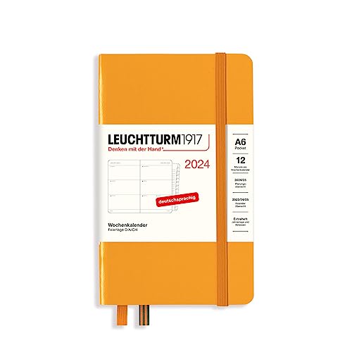 LEUCHTTURM1917 367631 Agenda settimanale Pocket (A6) 2024... - Fournitures Bureau Amazon Italie à 7.44€