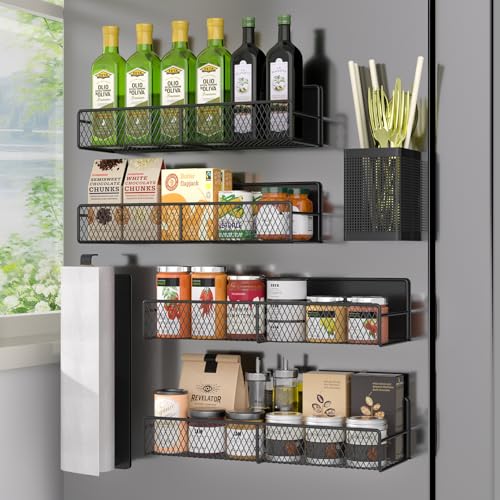 DTUQYX Magnetisches Gewürzregal, Kühlschrank-Organizer, 6... - Maison & Cuisine Amazon Allemagne à 29.68€