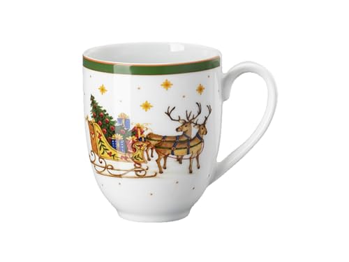 Becher mit Henkel Happy Wintertime 0,40 L, Grün - Maison & Cuisine Amazon Allemagne à 11.10€