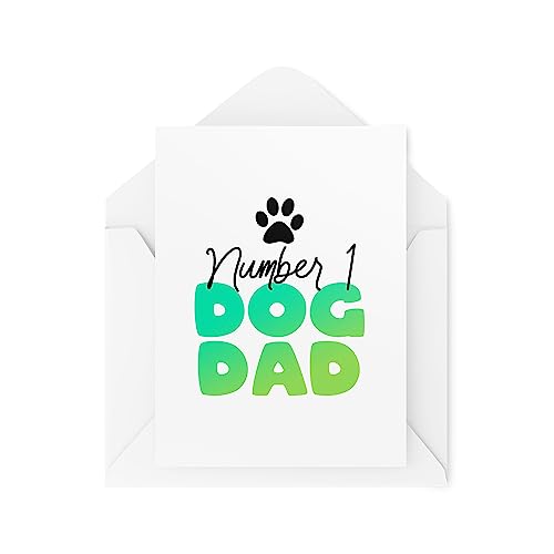 Cards from the Dog - Number 1 Dog Dad - Pet Owner Cards... - Animalerie Amazon Royaume-Uni à 2.02€