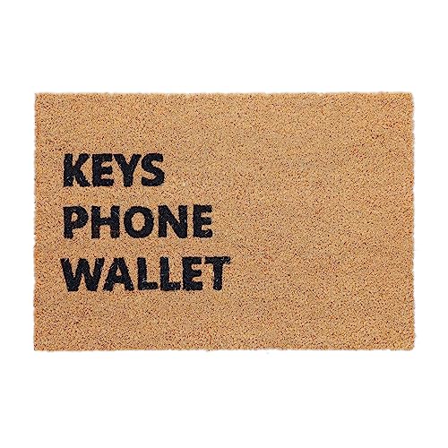 Relaxdays Fußmatte Kokos, Türvorleger mit Spruch, 60 x 40... - Nouvelle promo Amazon à 10.11€