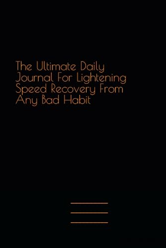 The Ultimate Daily Journal For Lightening Speed Recovery... - Maison & Cuisine Amazon Royaume-Uni à 14.02€