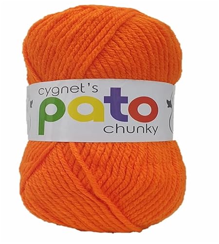 Cygnet Pato Chunky 100g Acrylic Yarn (Orange 879) - Loisirs Créatifs en promo à 1.99€