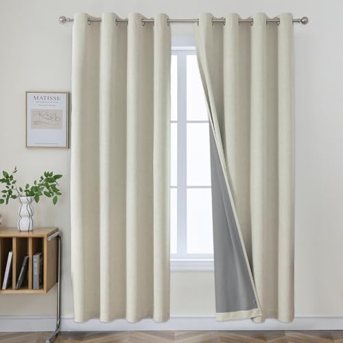 Joydeco Cortinas Opacas de Color Beige Claro de 90... - Vente Flash Amazon -62%