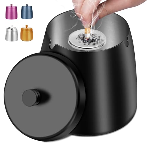 H.Romo Aschenbecher mit Deckel – Aschenbecher für... - Jardin & Extérieur Amazon Allemagne à 10.50€