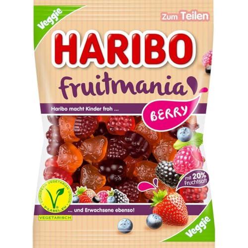 HARIBO Fruitmania Berry dulces dulces de frutas – Veggie –... - Épicerie Amazon Espagne à 2.38€