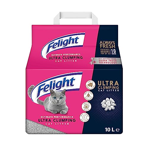Felight Ultra Clumping Cat Litter (10L Bag) - Fast-Acting... - Maison & Cuisine Amazon Royaume-Uni à 14.99€