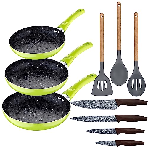 3-teiliges Bratpfannen-Set (20 + 24 + 28 cm) grun... - Deal du jour à 31.65€