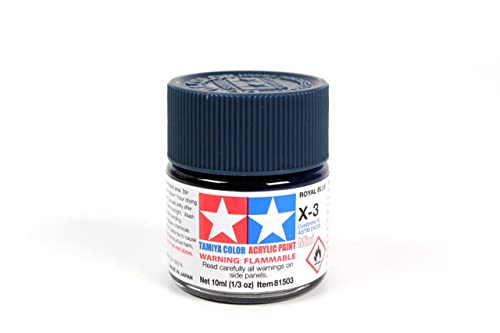 TAMIYA Acrílico Mini X3 Royal Blue TAM81503 Pintura de... - Loisirs Créatifs Amazon Espagne à 3.99€