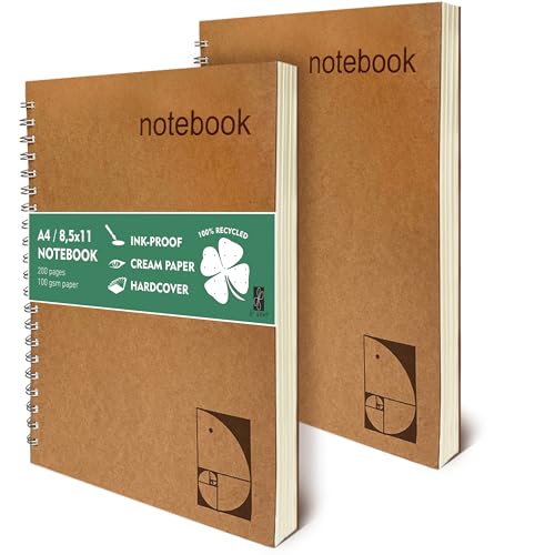 le vent Dot Journal Lot de 2 carnets de notes à spirales... - Sports & Fitness en promo à 39.76€
