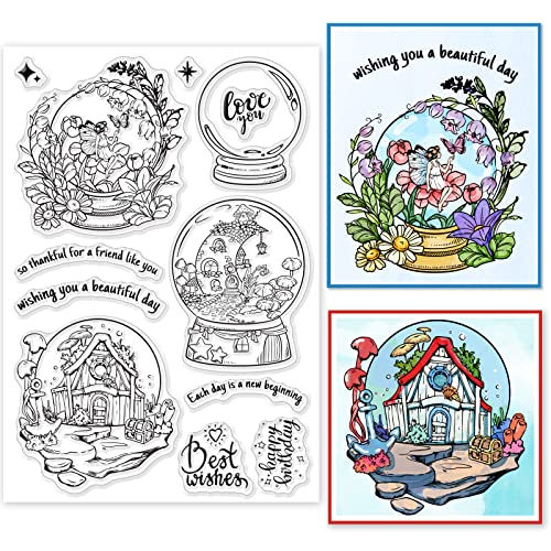 ORIGACH Flower Fairy Crystal Ball Silicone Clear Stamp for... - Sports & Fitness Amazon Royaume-Uni à 4.79€